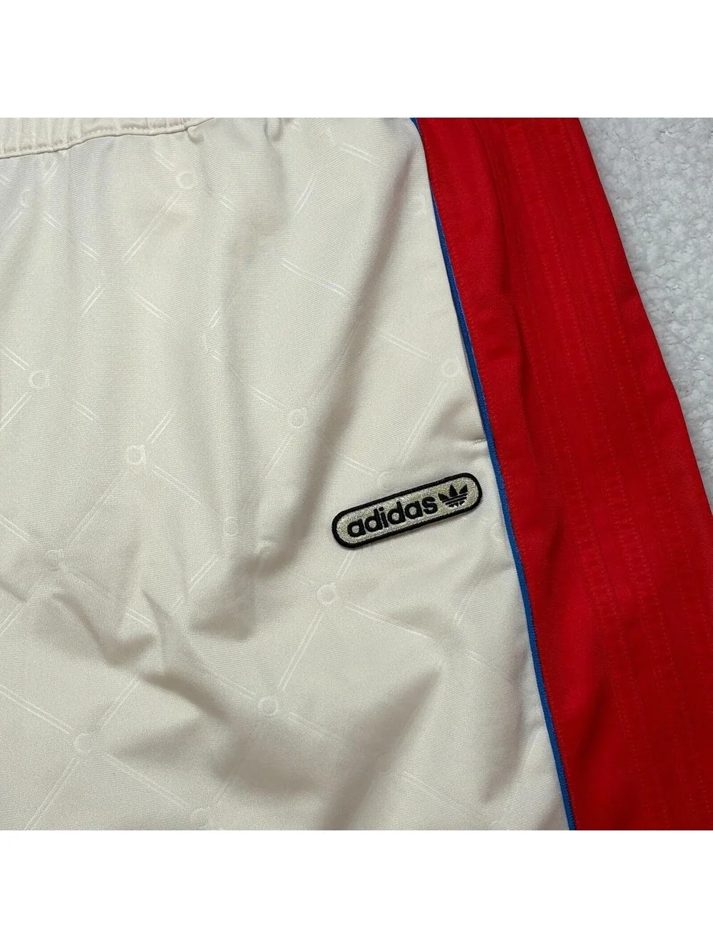 Adidas Originals Women’s 3XL Luxury Tracksuit Wonder White / Red Matching Set